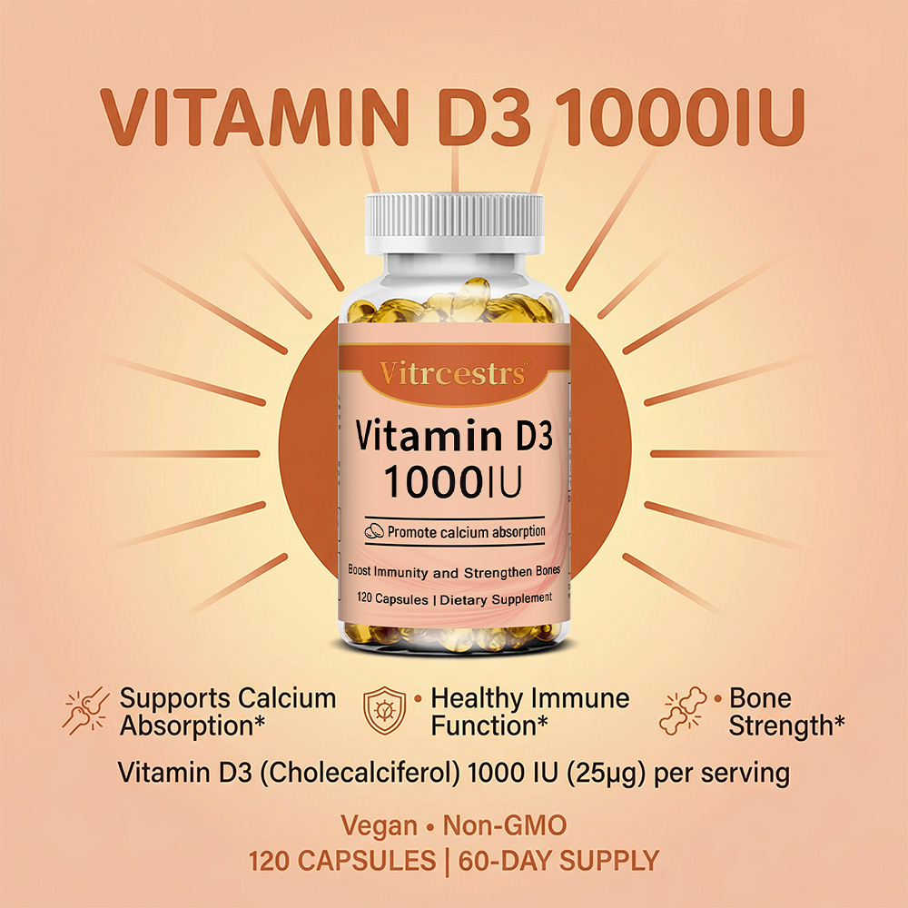 Vitamin D3 1000 IU Capsules, S - đánh giá và giá Health Wellness Day