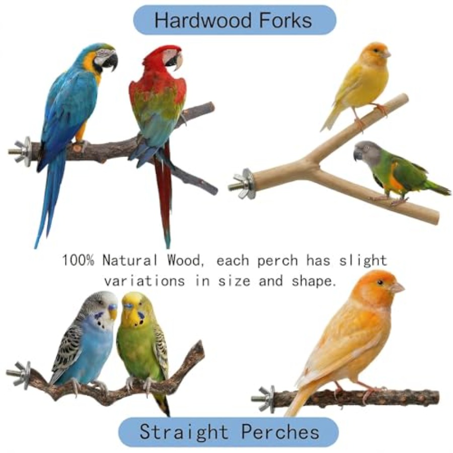 8PCS natural wood bird perches - đánh giá và giá Health & Wellness Affiliate Programs