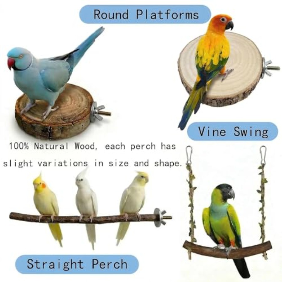 8PCS natural wood bird perches - đánh giá và giá Health & Wellness Affiliate Programs