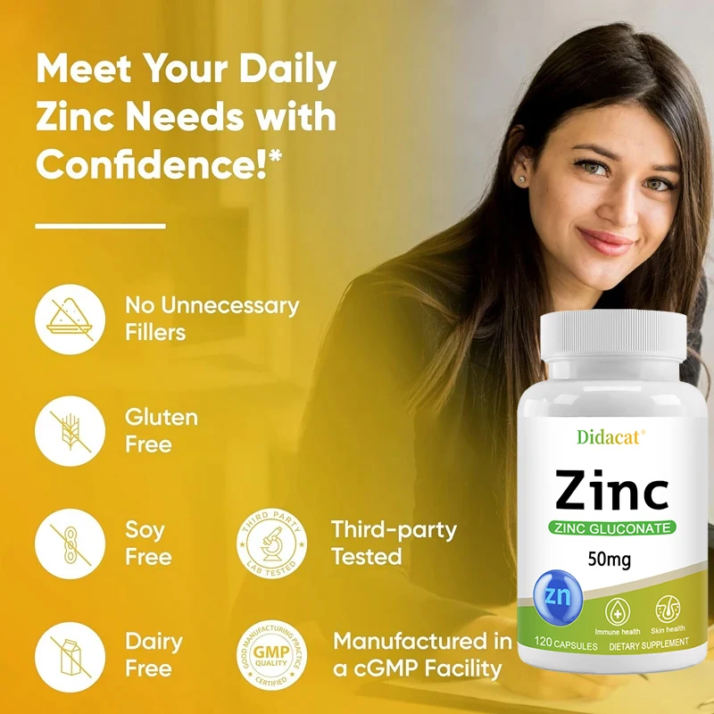 Zinc 50 Mg - with Zinc Glucona - đánh giá và giá Health Wellness Day